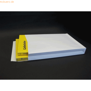 Blanke Faltentaschen 229x324x40mm C4 150g/qm haftklebend VE=250 Stck