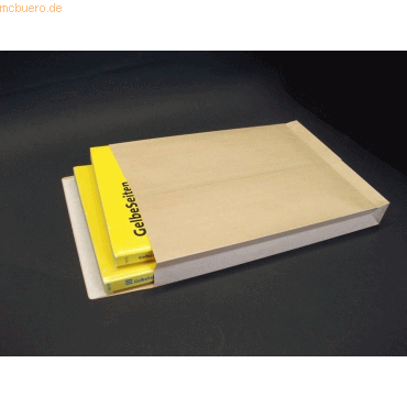 Blanke Faltentaschen 229x324x40mm C4 130g/qm haftklebend VE=250 St. br