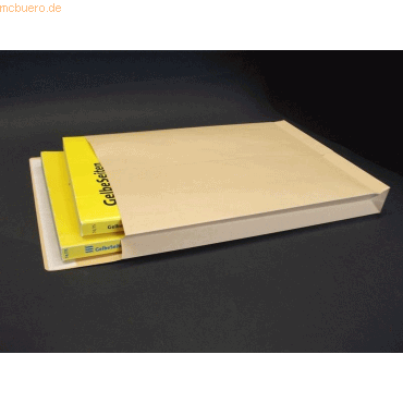 Blanke Faltentaschen 250x353x40mm B4 150g/qm haftklebend VE=250 St. br