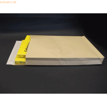 Blanke Faltentaschen 250x353x40mm B4 170g/qm haftklebend VE=200 Stck