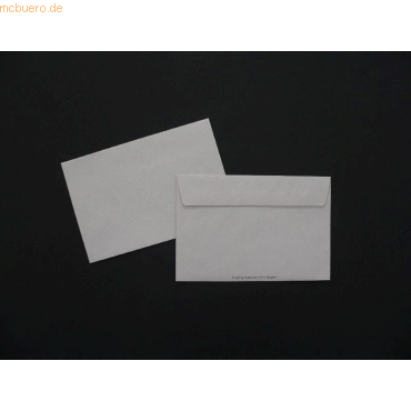 Blanke Briefumschlge 105x155mm 70g/qm gummiert VE=1000 Stck grau