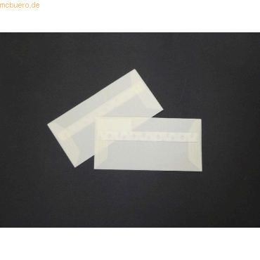 Blanke Briefumschlge Offset transparent DINlang 100g/qm HK VE=250 St