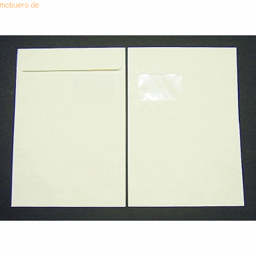 Blanke Versandtaschen Conqueror Smooth CX22 C4 120g/qm HK Fenster VE=2