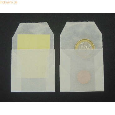 Blanke Mnztten 50x50mm 80g/qm ohne VE=100 Stck transparent-wei