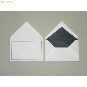 Blanke Trauerumschlge 118x182mm 105g/qm gummiert VE=100 Stck wei