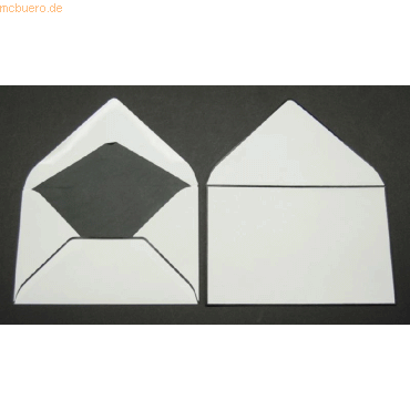 Blanke Trauerumschlge 109x168mm 90g/qm gummiert VE=100 Stck wei