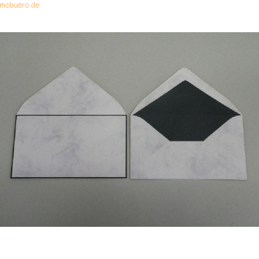 Blanke Trauerumschlge 120x205mm 90g/qm gummiert VE=100 Stck marmor