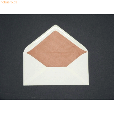 Blanke Briefumschlge 95x187mm 90g/qm gummiert VE=100 Stck mandel