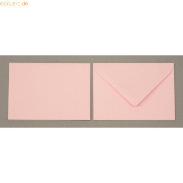 Blanke Briefumschlge 110x156mm 120g/qm gummiert VE=100 Stck zartrosa