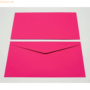 Blanke Briefumschlge DINlang 135g/qm gummiert VE=100 Stck royal pink
