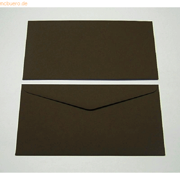 Blanke Briefumschlge DINlang 135g/qm gummiert VE=100 Stck royal moka