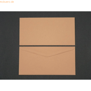 Blanke Briefumschlge DINlang 120g/qm gummiert VE=100 Stck cappuccino