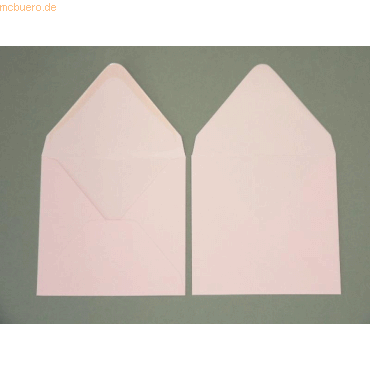 Blanke Briefumschlge 120x120mm 120g/qm gummiert VE=100 Stck zartrosa