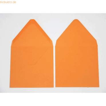 Blanke Briefumschlge 120x120mm 120g/qm gummiert VE=100 Stck apfelsin
