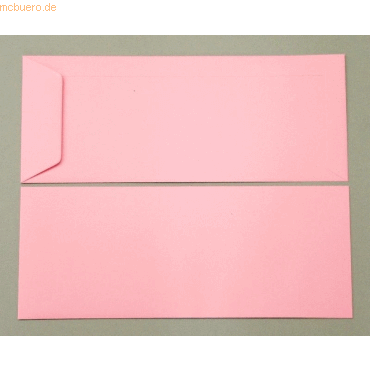 Blanke Versandtaschen 125x312mm 120g/qm gummiert VE=100 Stck tiefrosa