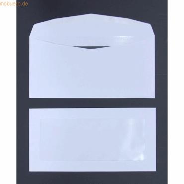 Blanke Werbefensterhllen DIN C6/5 100g/qm gummiert Sonderfenster VE=5