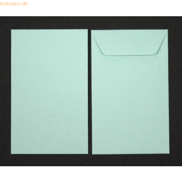 Blanke Versandtaschen 65x105mm 120g/qm gummiert VE=100 Stck lagune
