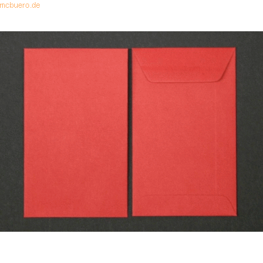 Blanke Versandtaschen 65x105mm 120g/qm gummiert VE=100 Stck kardinal