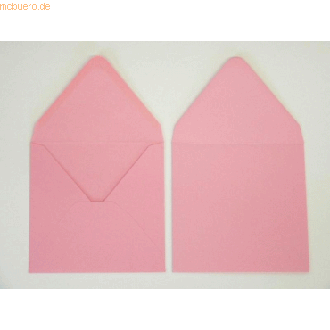 Blanke Briefumschlge 140x140mm 120g/qm gummiert VE=100 Stck tiefrosa