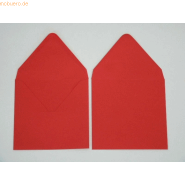Blanke Briefumschlge 140x140mm 120g/qm gummiert VE=100 Stck rubin