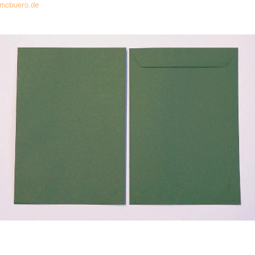 Blanke Versandtaschen 220x312mm 120g/qm gummiert VE=100 Stck tannengr