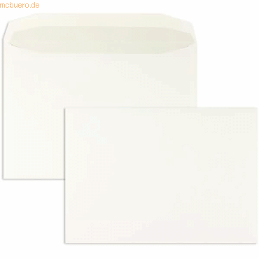 Blanke Kuvertierhllen C4 120g/qm gummiert VE=250 Stck wei