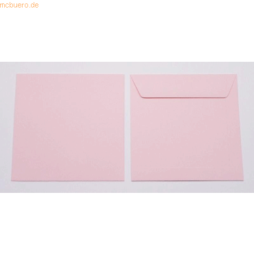 Blanke Briefumschlge 190x190mm 120g/qm gummiert VE=100 Stck zartrosa