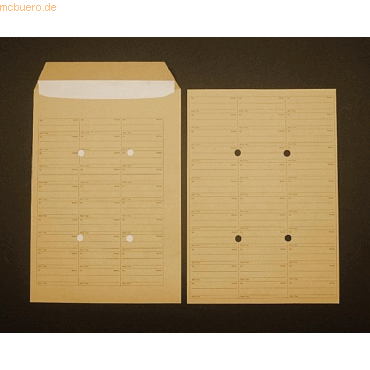 Blanke Hauspostversandtaschen C4 130g/qm ungummiert VE=250 Stck braun