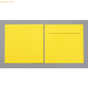 Blanke Briefumschlge 220x220mm 120g/qm gummiert VE=100 Stck butterbl