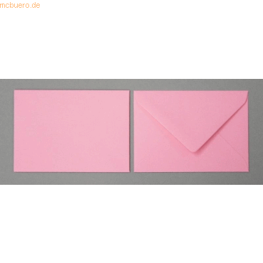 Blanke Briefumschlge 90x140mm 120g/qm gummiert VE=100 Stck tiefrosa