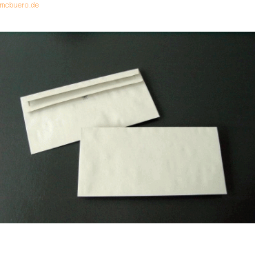 Blanke Briefumschlge DINlang 75g/qm selbstklebend VE=1000 Stck grau