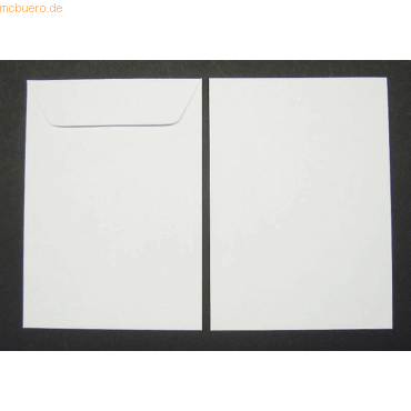 Blanke Versandtaschen B6 90g/qm gummiert VE=1000 St. wei