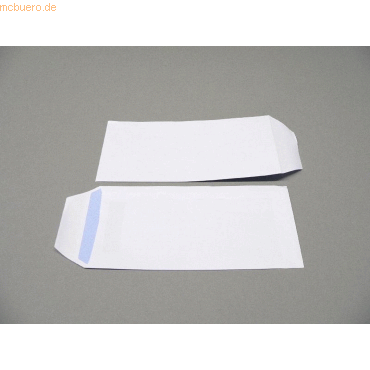Blanke Versandtaschen DINlang 90g/qm selbstklebend VE=1000 Stck wei