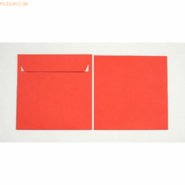 Blanke Briefumschlge 160x160mm 120g/qm haftklebend VE=100 Stck feuer