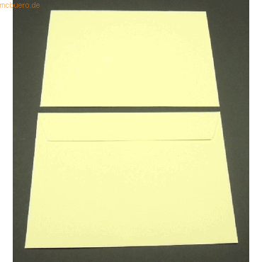 Blanke Briefumschlge C5 120g/qm haftklebend VE=100 Stck zitronengelb