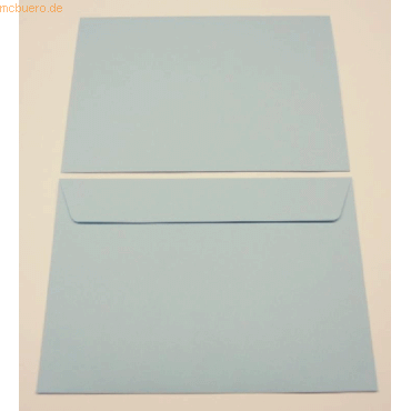 Blanke Briefumschlge C5 120g/qm haftklebend VE=100 Stck baby blau