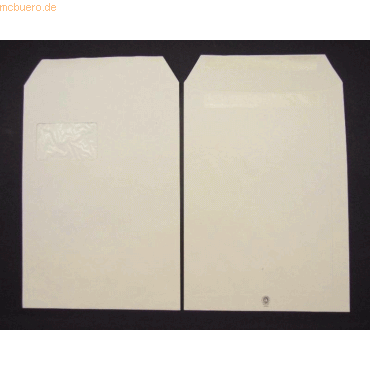 Blanke Versandtaschen C4 120g/qm SK Pergamin-Fenster VE=250 St. grau