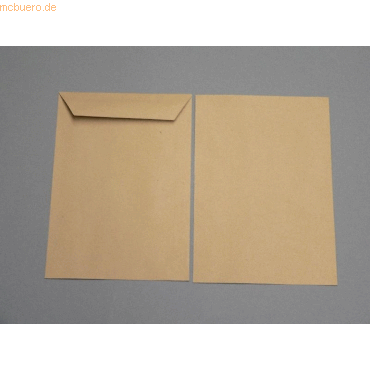 Blanke Versandtaschen 165x240mm 90g/qm gummiert VE=500 Stck braun