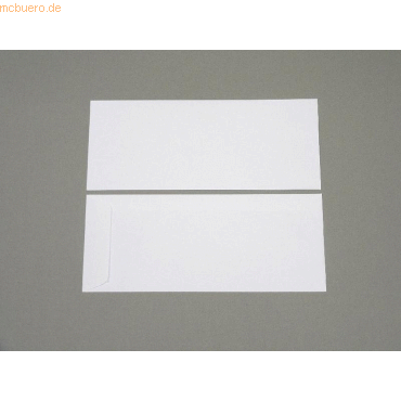 Blanke Versandtaschen 127x305mm 100g/qm haftklebend VE=250 Stck wei