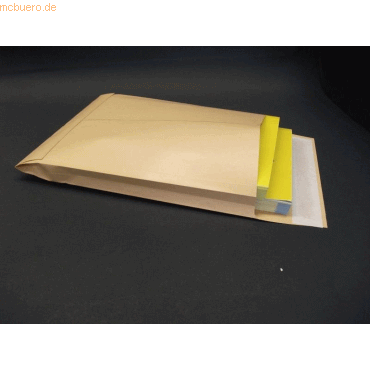 Blanke Faltentaschen 250x305x25mm 140g/qm haftklebend VE=125 Stck bra