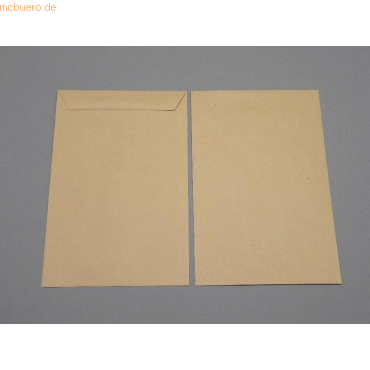 Blanke Versandtaschen 254x381mm 90g/qm gummiert VE=250 Stck braun
