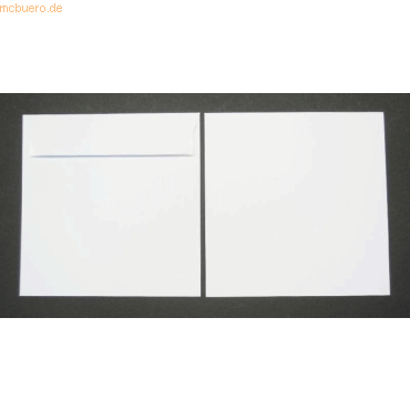 Blanke Briefumschlge 170x170mm 120g/qm haftklebend VE=100 Stck wei
