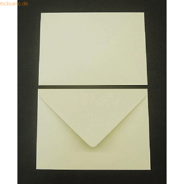 Blanke Briefumschlge C6 100g/qm gummiert VE=100 Stck biscuit