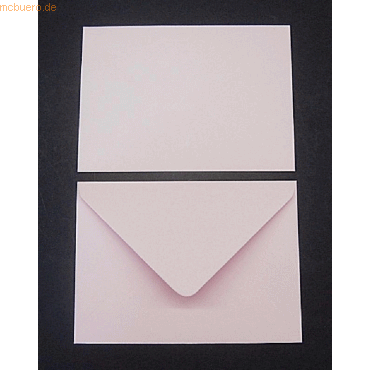 Blanke Briefumschlge C6 100g/qm gummiert VE=100 Stck pastellrosa