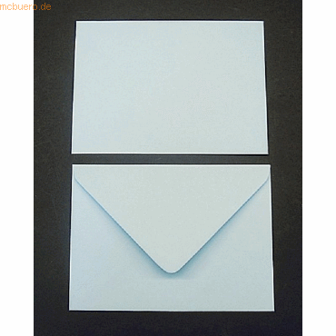 Blanke Briefumschlge C6 100g/qm gummiert VE=100 Stck pastellblau