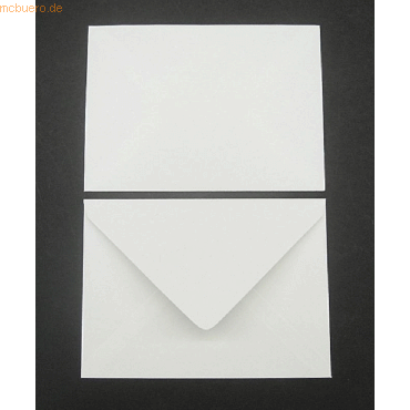 Blanke Briefumschlge C6 100g/qm gummiert VE=100 Stck wei