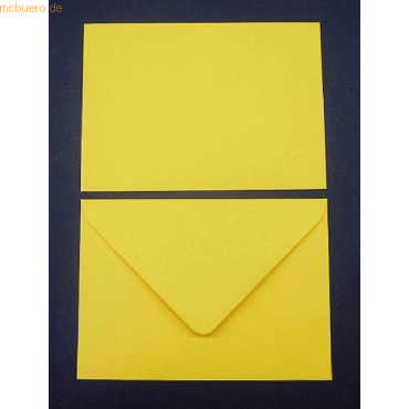Blanke Briefumschlge C6 100g/qm gummiert VE=100 Stck eigelb