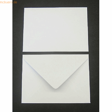 Blanke Briefumschlge 125x175mm (DIN B6) 100g/qm gummiert VE=100 Stck