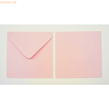 Blanke Briefumschlge 130x130mm 100g/qm gummiert VE=100 Stck pastellr