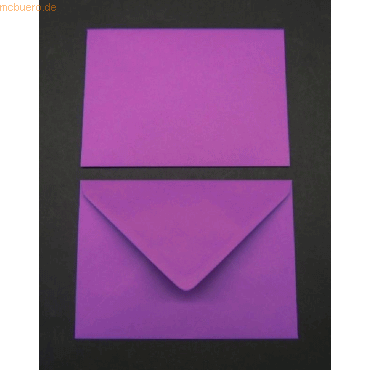 Blanke Briefumschlge 133x184mm 100g/qm gummiert VE=100 Stck aubergin